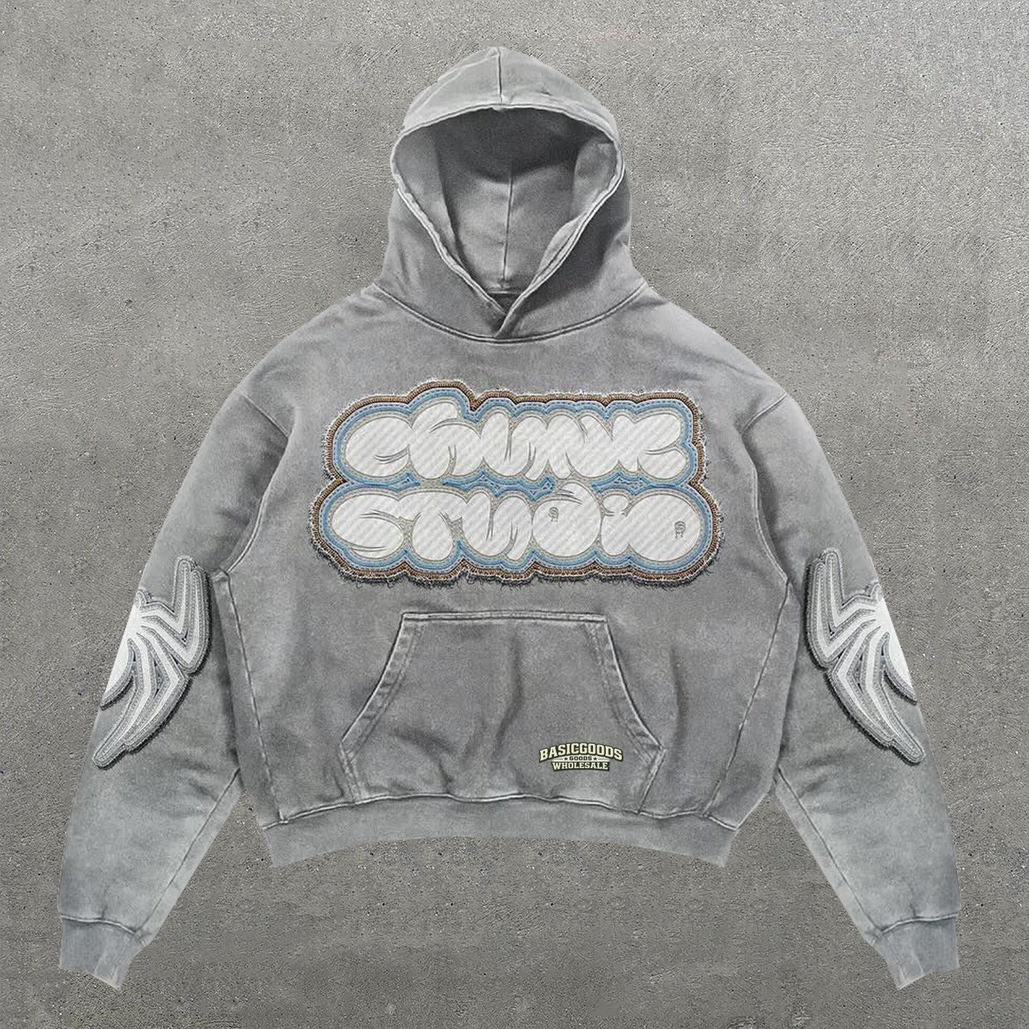 Basicgoodswholesale Personalized Spider Print Long Sleeve Hoodies