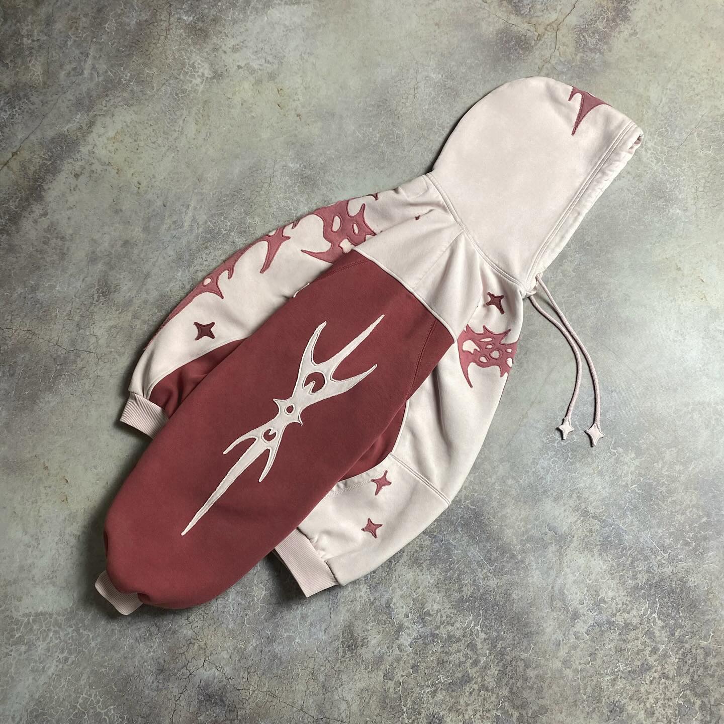 Basicgoodswholesale Phlox casual street retro patchwork hoodie